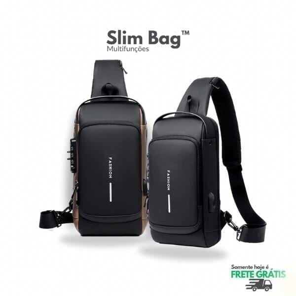 MOCHILA ANTI-FURTO COM SENHA USB SLIM BAG.